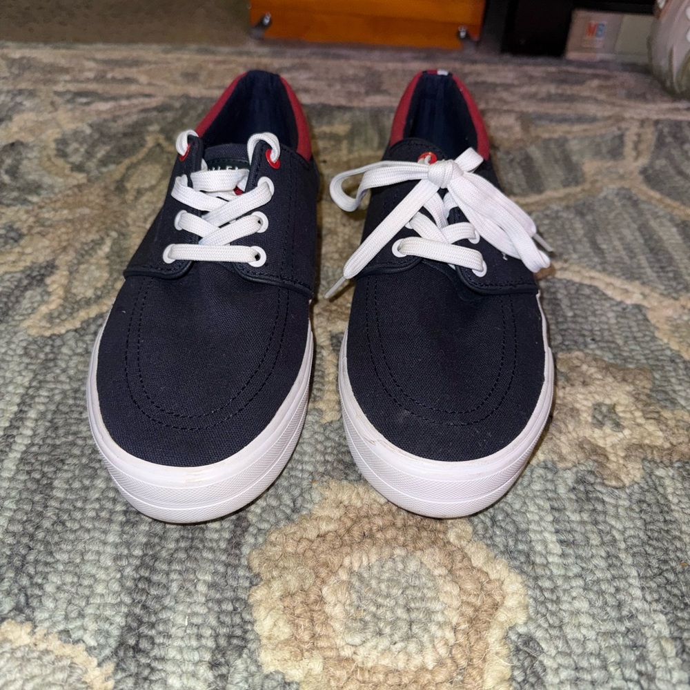 Tommy Hilfiger Navy and White Sneakers